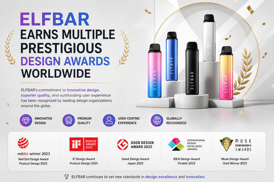 ELFBAR Earns Multiple Prestigious Design Awards Worldwide