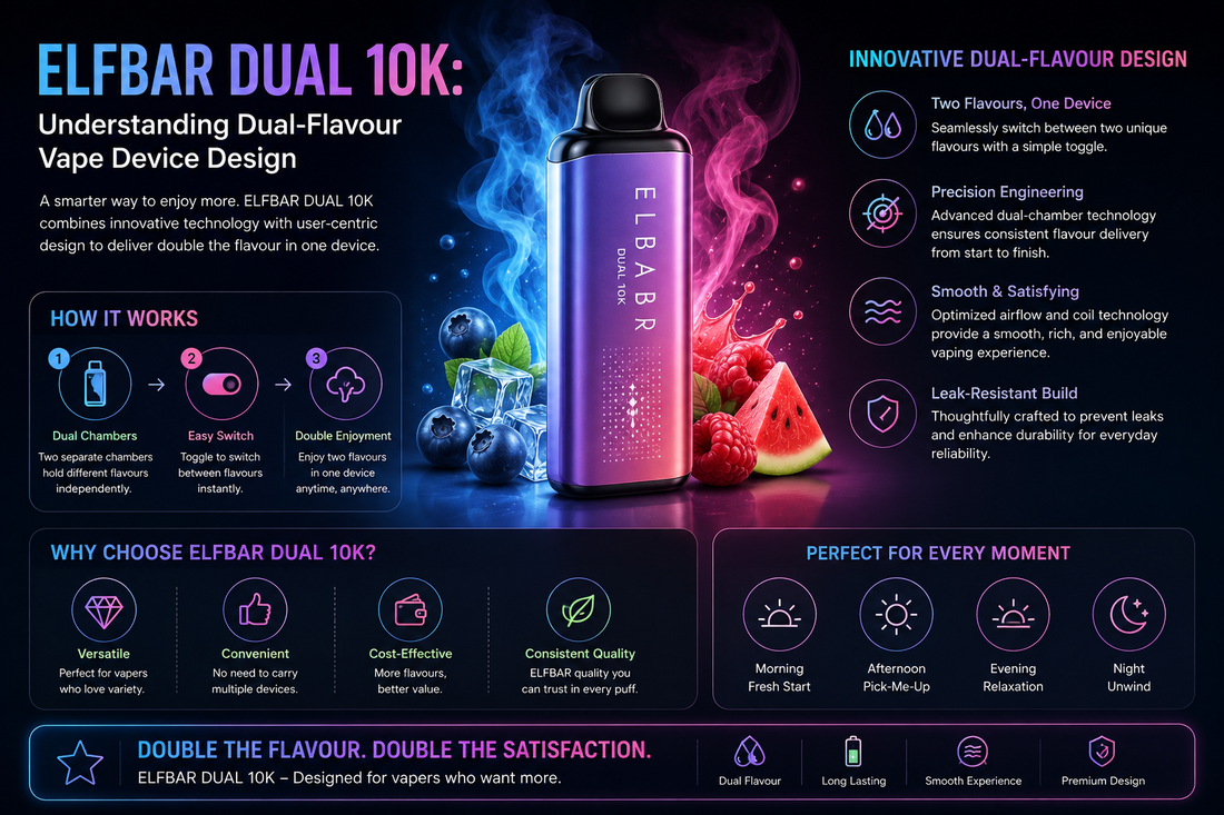 ELFBAR DUAL 10K: Understanding Dual-Flavour Vape Device Design