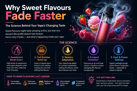 Why Sweet Flavours Fade Faster The Science Behind Your Vape's Changing Taste